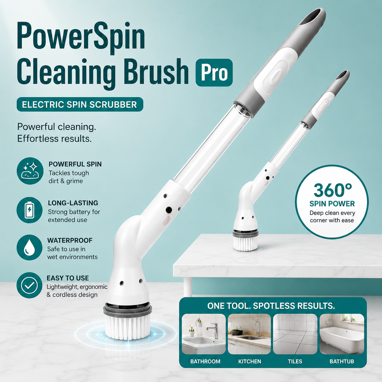 PowerSpin Cleaning Brush Pro